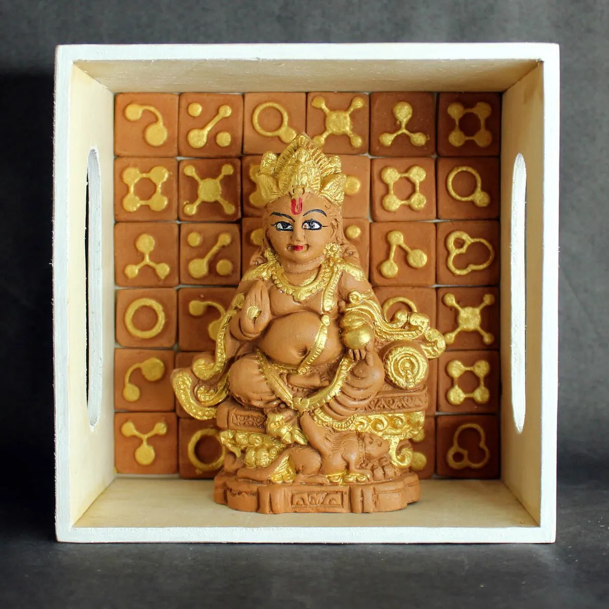 Handcrafted Terracotta Dharaj Kuber Idol