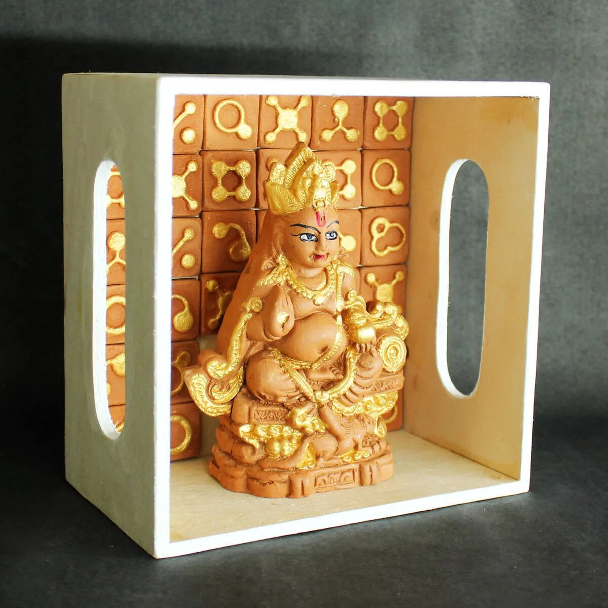 Handcrafted Terracotta Dharaj Kuber Idol