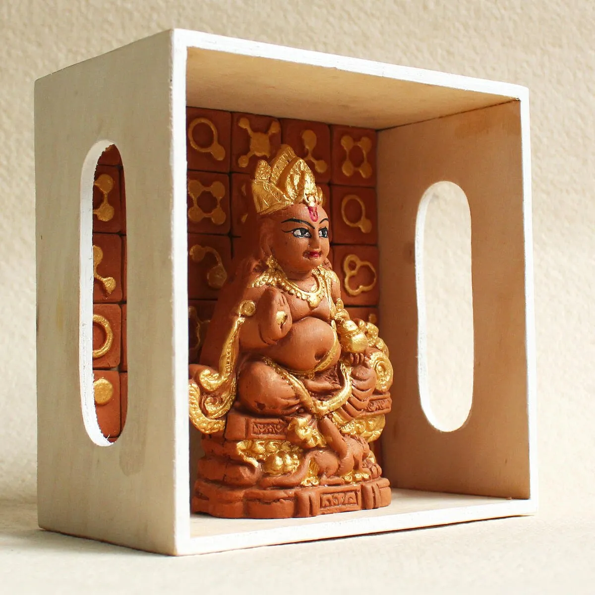 Handcrafted Terracotta Dharaj Kuber Idol