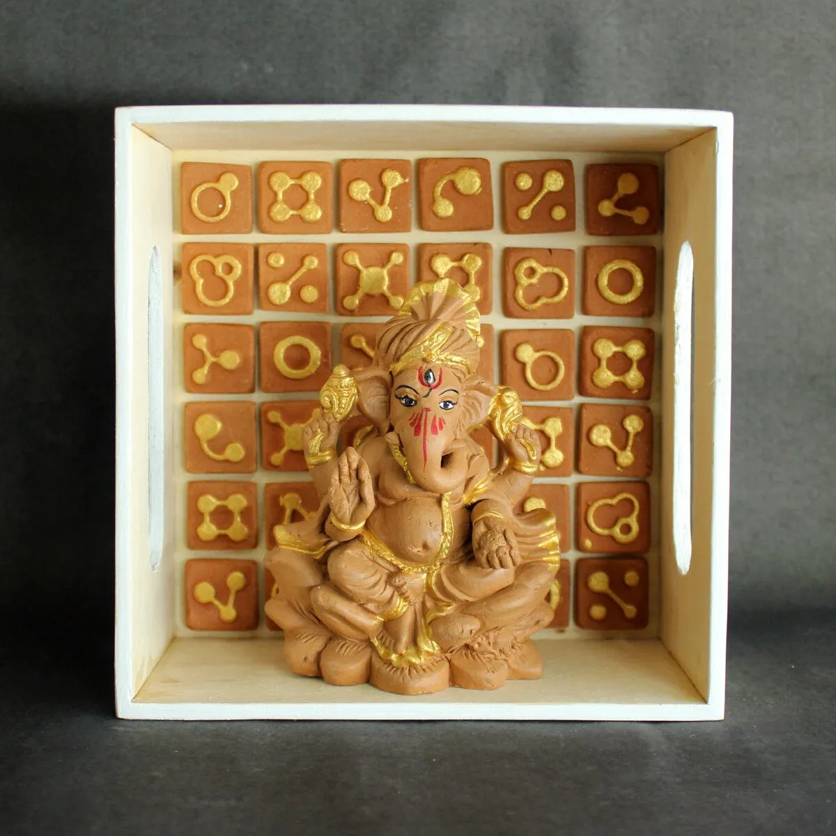 Handcrafted Terracotta Ganpati Idol Small(S)