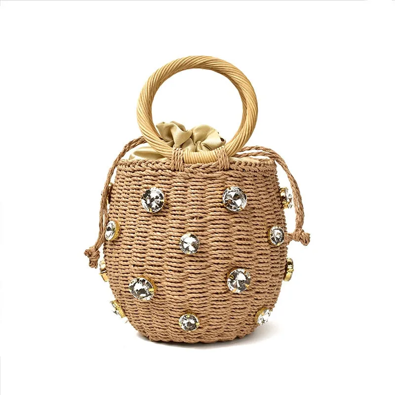 Handmade Rhinestone Bag - Santorini