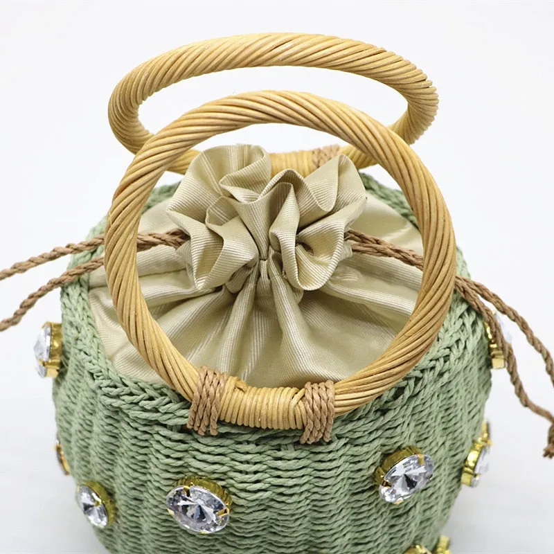 Handmade Rhinestone Bag - Santorini
