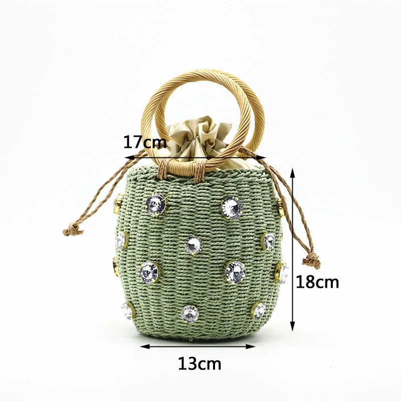 Handmade Rhinestone Bag - Santorini