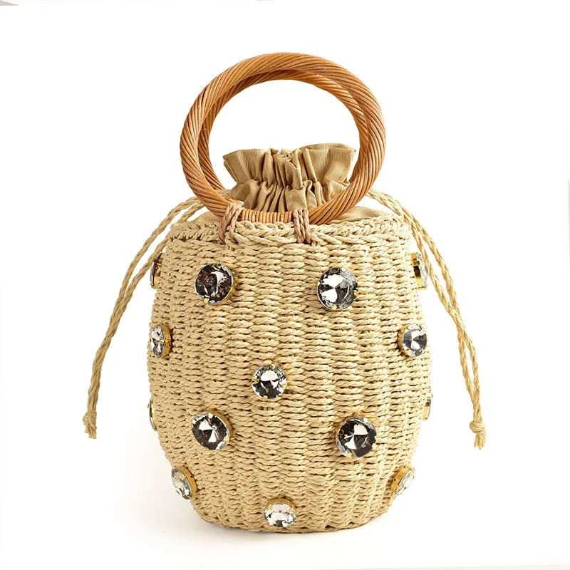 Handmade Rhinestone Bag - Santorini
