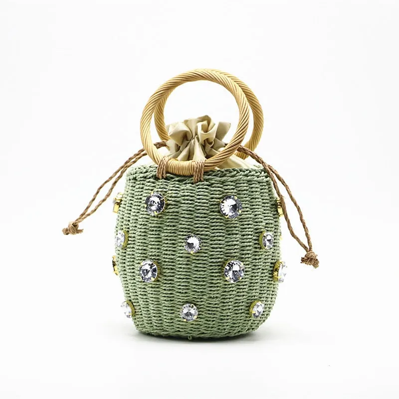 Handmade Rhinestone Bag - Santorini