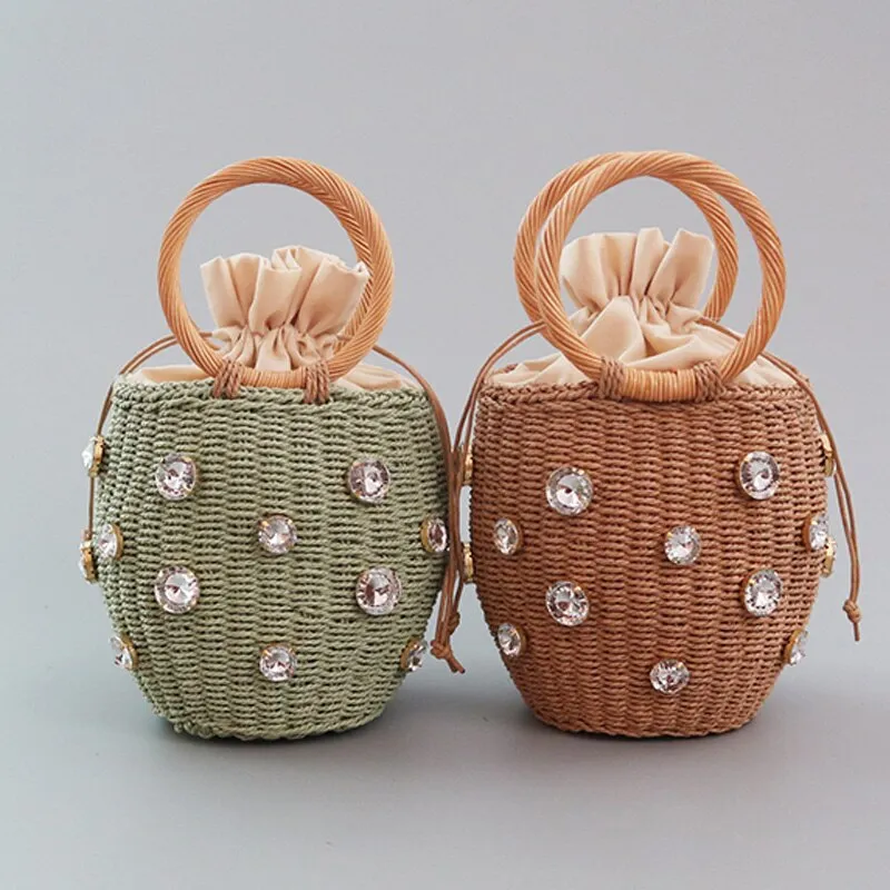 Handmade Rhinestone Bag - Santorini