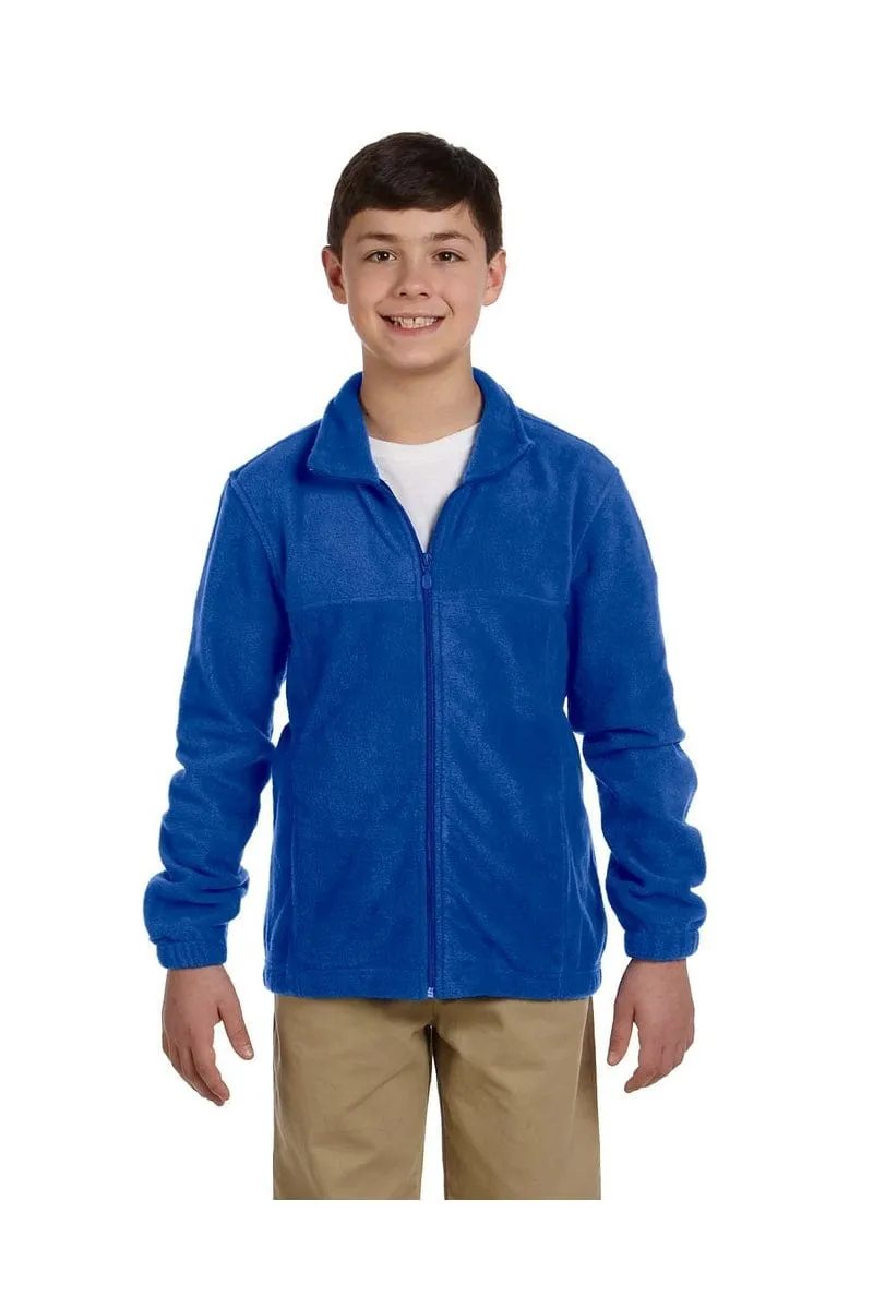 Harriton M990Y: Youth 8 oz. Full-Zip Fleece