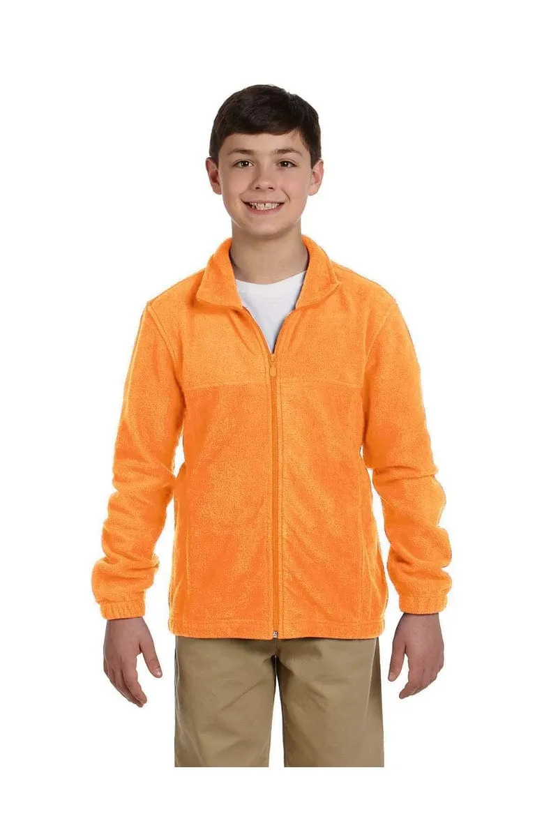 Harriton M990Y: Youth 8 oz. Full-Zip Fleece