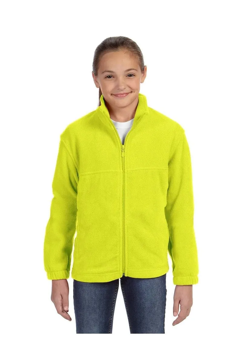 Harriton M990Y: Youth 8 oz. Full-Zip Fleece