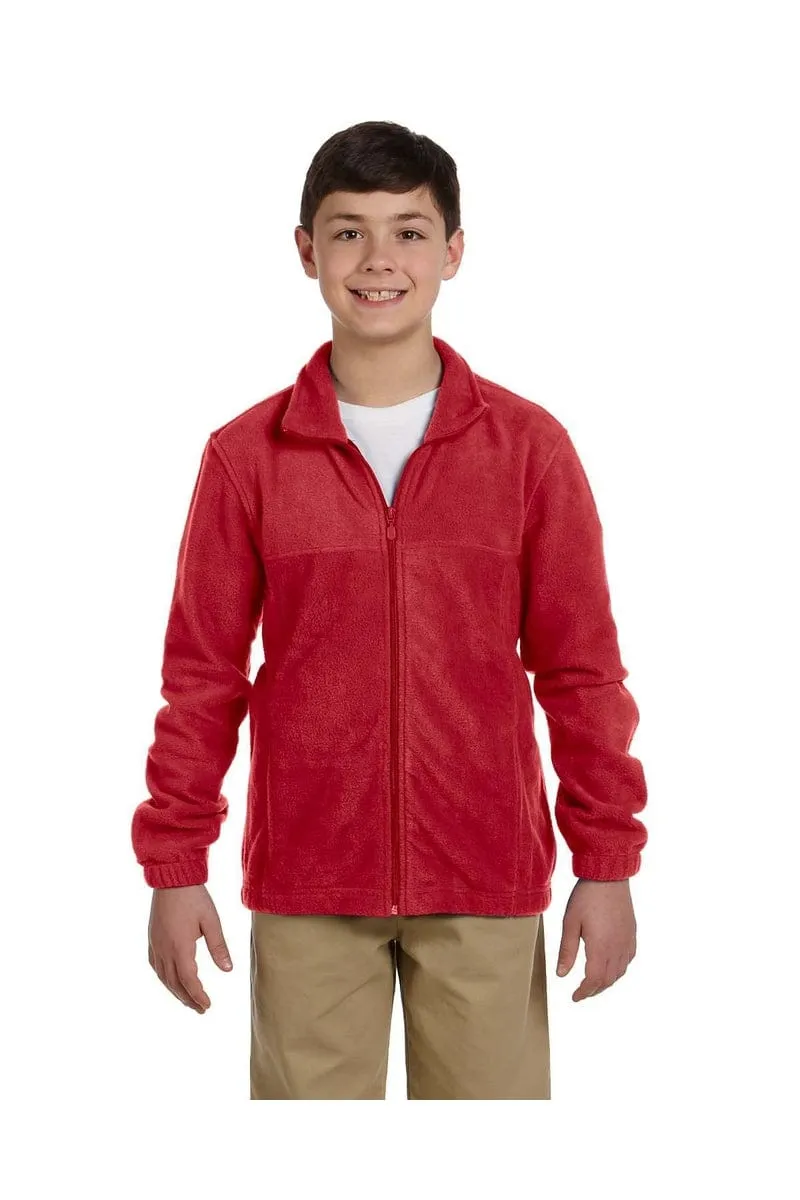 Harriton M990Y: Youth 8 oz. Full-Zip Fleece
