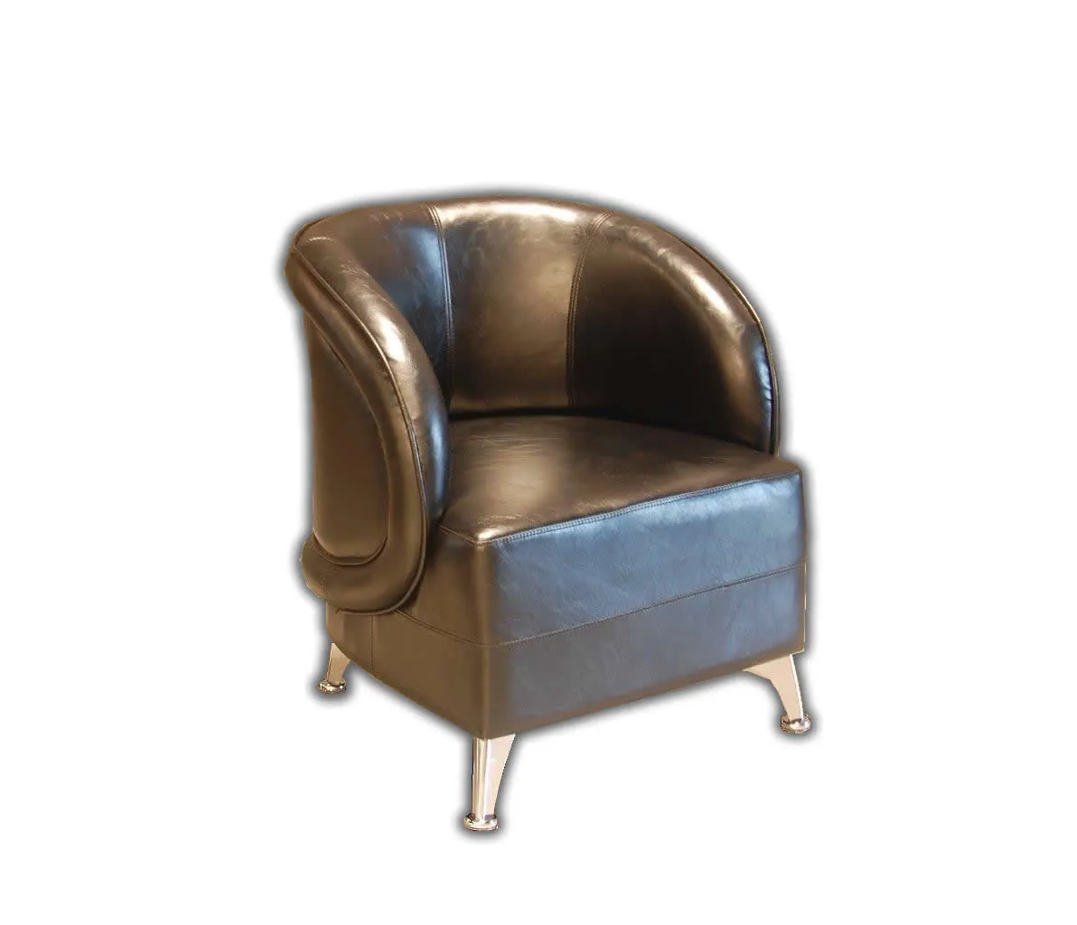 HB-032 Black Tub Reception Chair