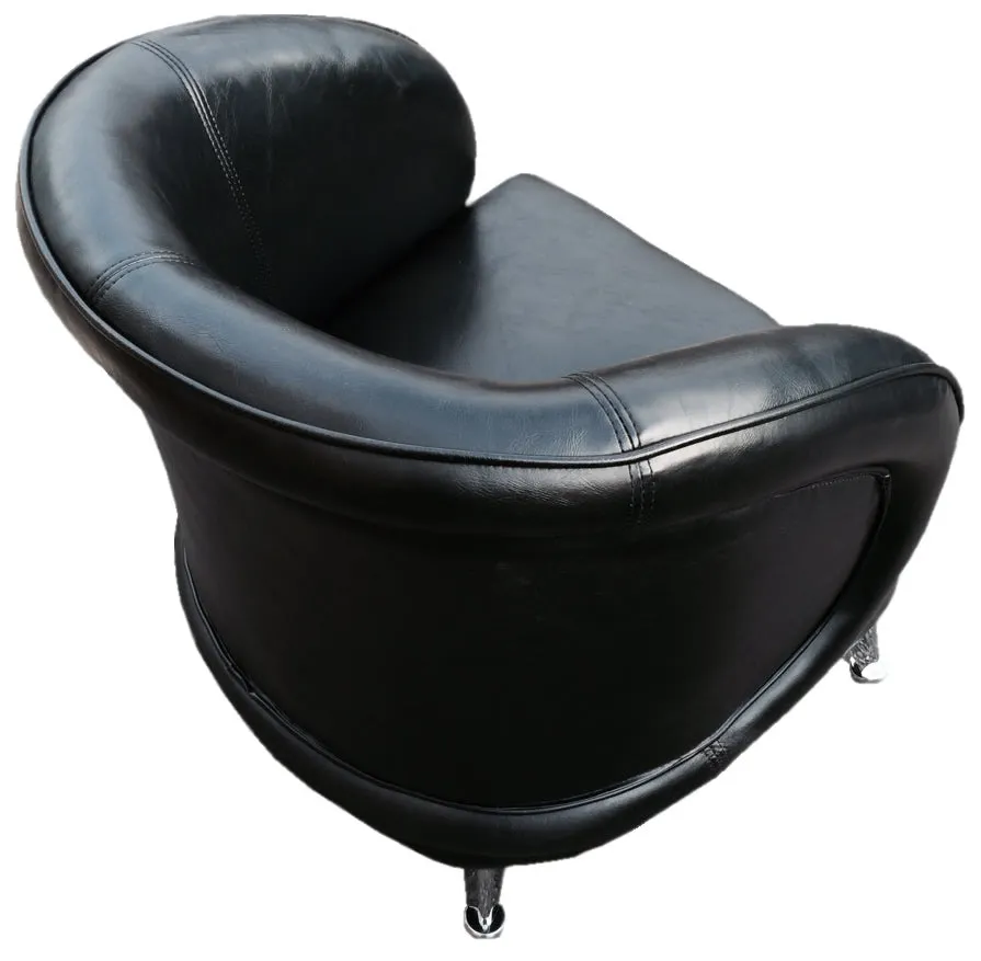 HB-032 Black Tub Reception Chair