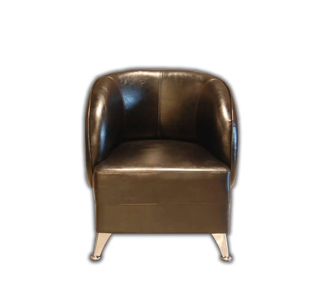 HB-032 Black Tub Reception Chair