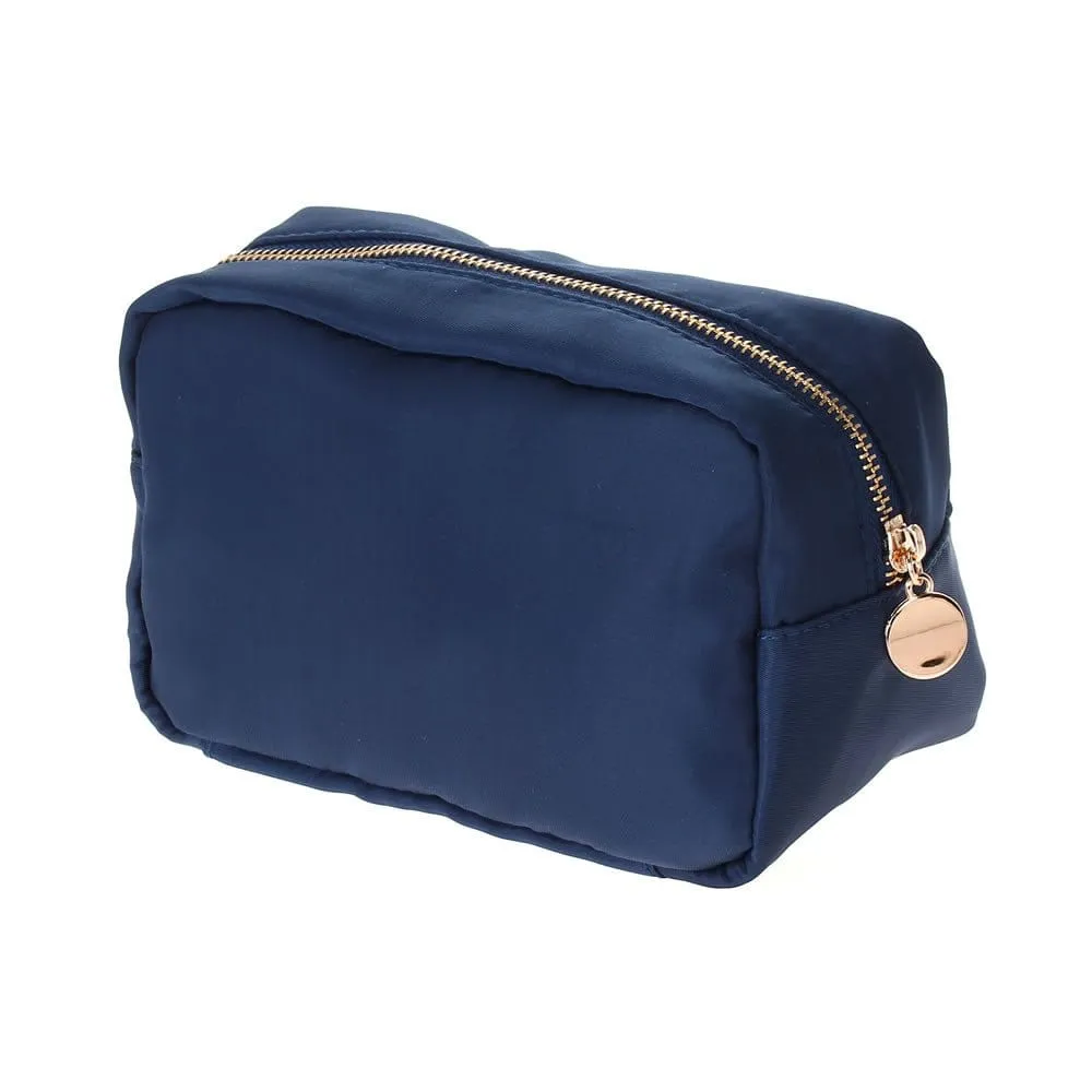 HM1012 Emma Round Zippered Nylon Cosmetic Pouch Bag