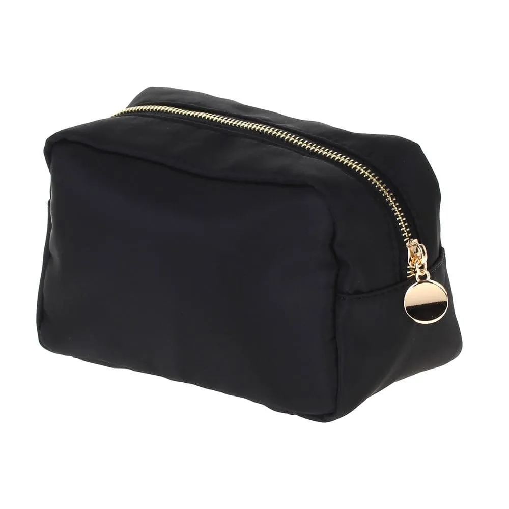 HM1012 Emma Round Zippered Nylon Cosmetic Pouch Bag
