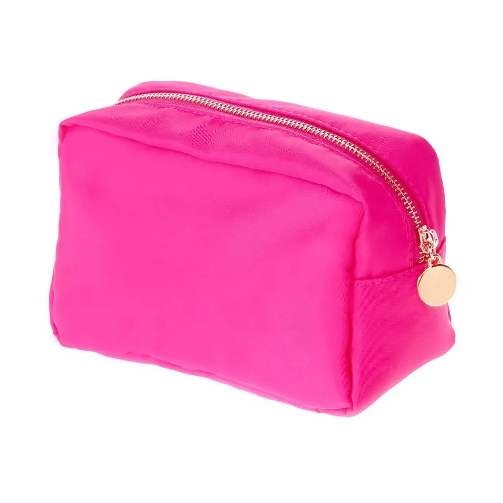 HM1012 Emma Round Zippered Nylon Cosmetic Pouch Bag
