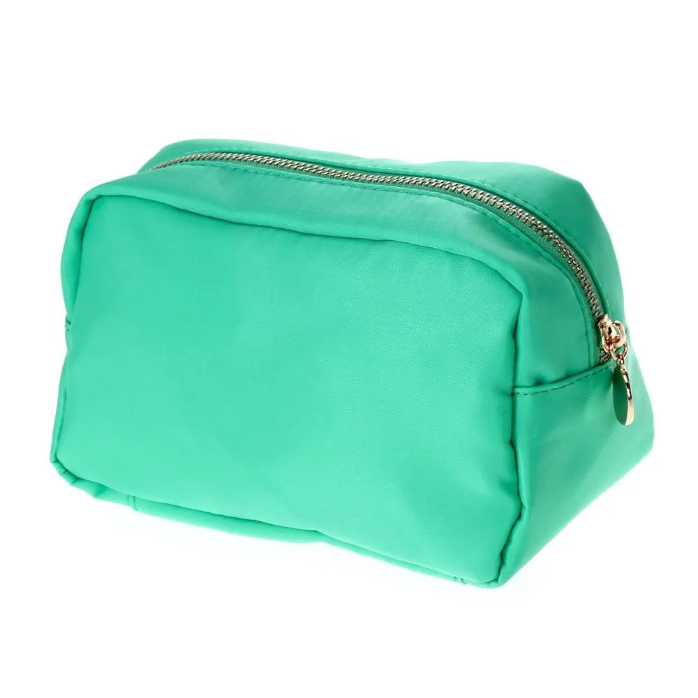 HM1012 Emma Round Zippered Nylon Cosmetic Pouch Bag