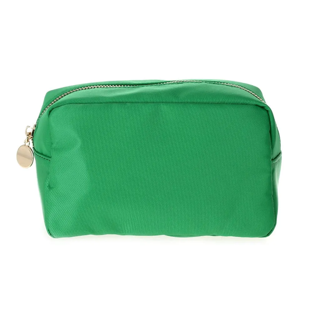HM1012 Emma Round Zippered Nylon Cosmetic Pouch Bag