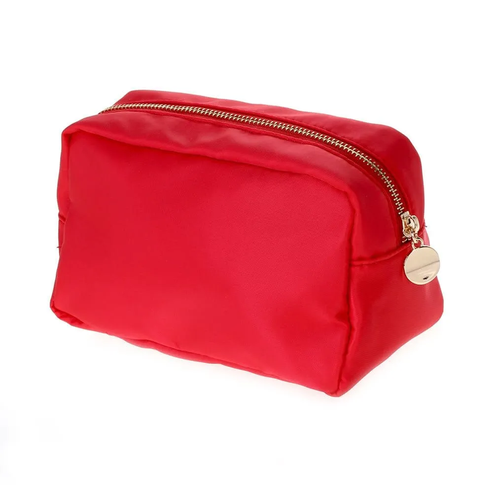 HM1012 Emma Round Zippered Nylon Cosmetic Pouch Bag