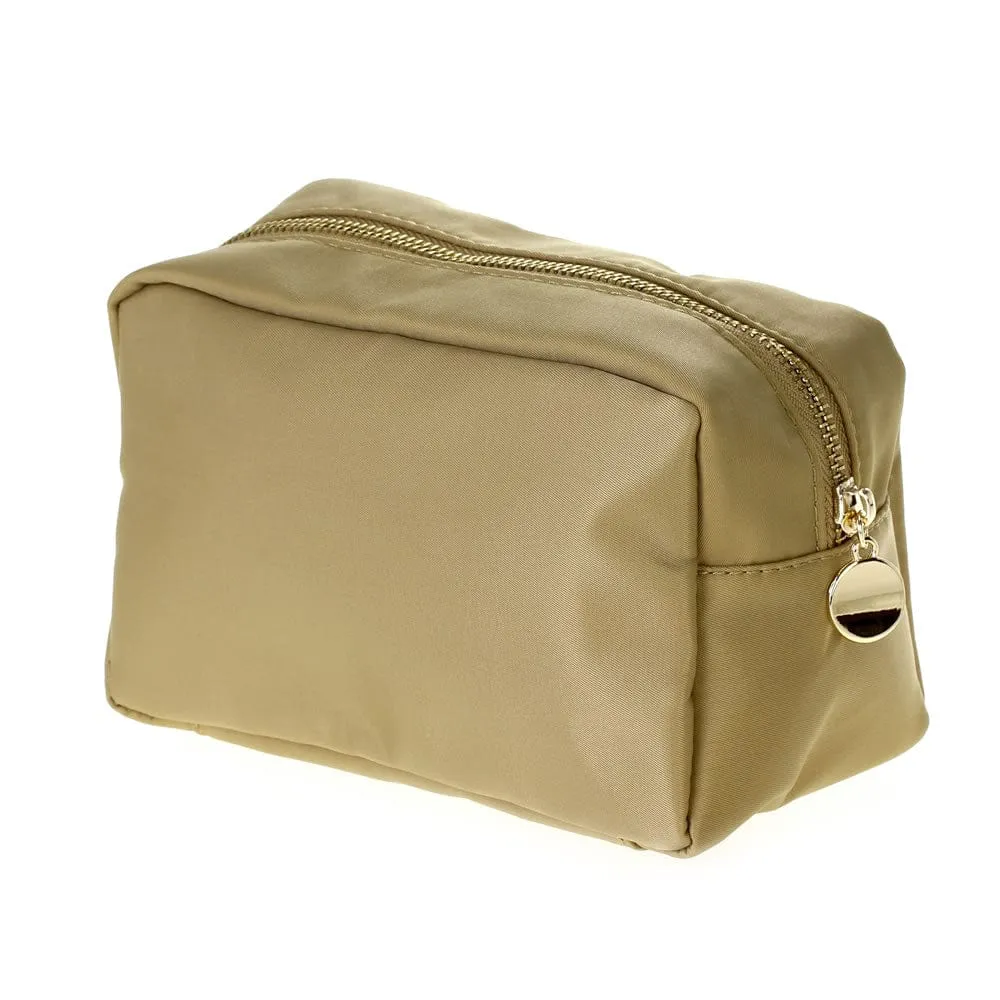 HM1012 Emma Round Zippered Nylon Cosmetic Pouch Bag