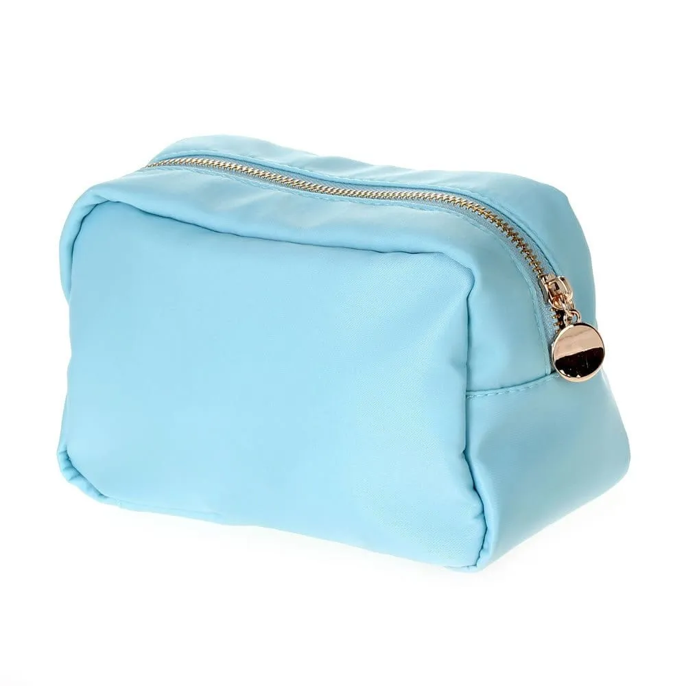 HM1012 Emma Round Zippered Nylon Cosmetic Pouch Bag