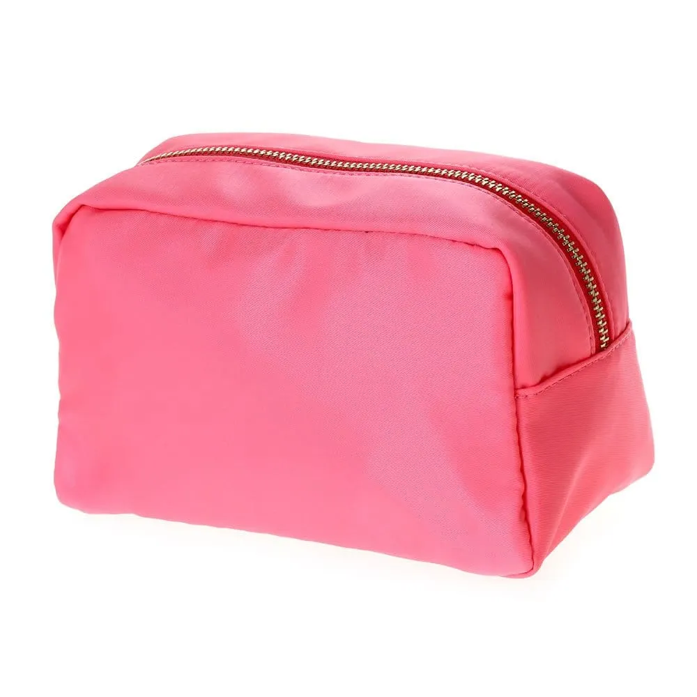 HM1012 Emma Round Zippered Nylon Cosmetic Pouch Bag