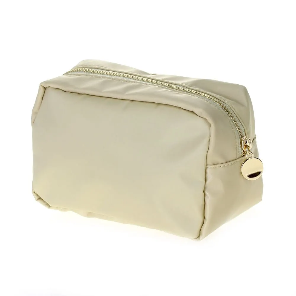 HM1012 Emma Round Zippered Nylon Cosmetic Pouch Bag