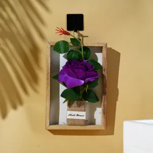 Homestic Artificial Plant|Artificial Flowers for Decoration|Decoration Artificial Flowers Pot|Plants for Office Décor|Natural Looking Plants|Rose Wall Mounted Small Bonsai|Multicolor