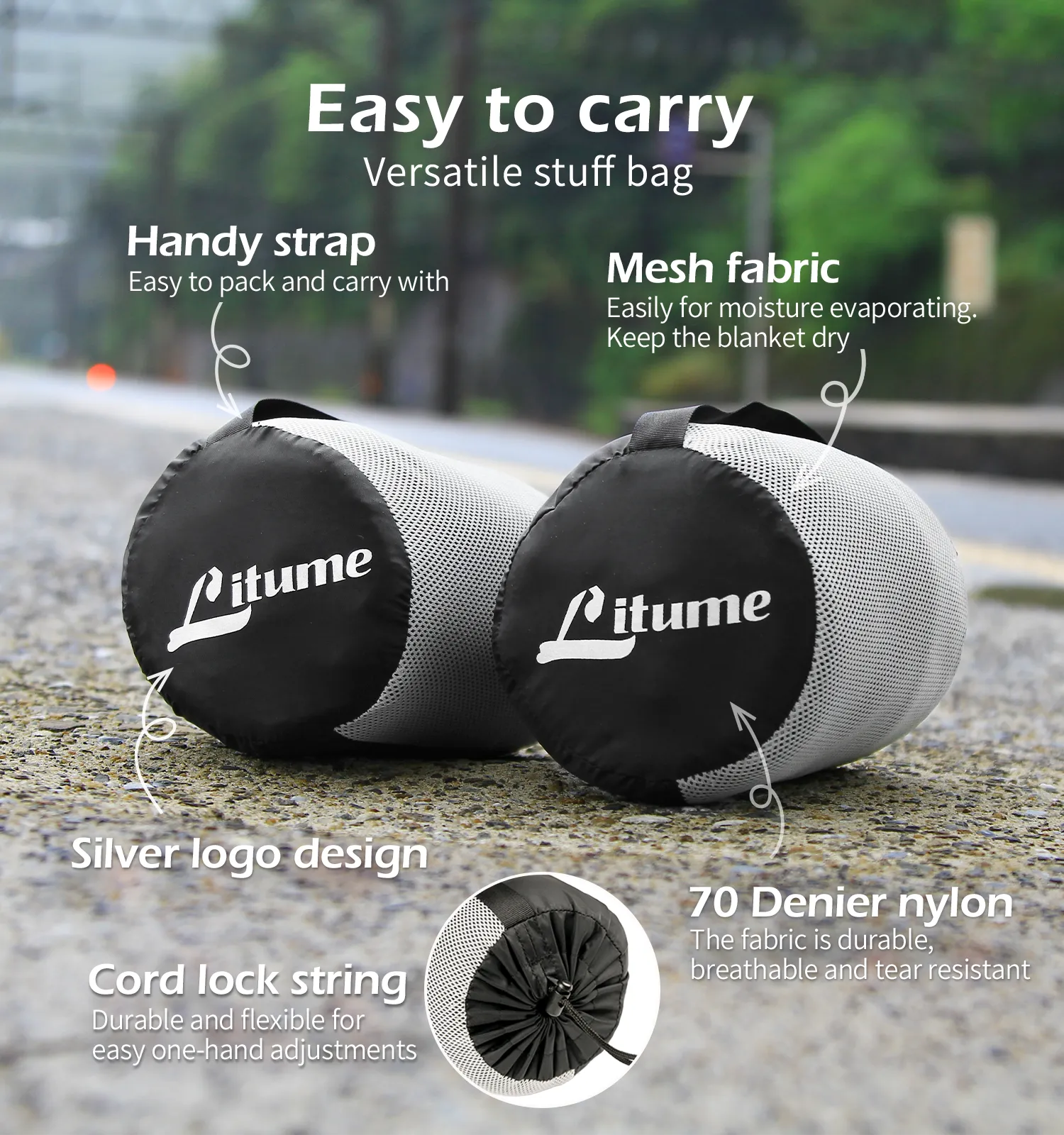 [Hyperax ft Litume] [E650-33]Travel Blanket Lightweight and Breathable, 67 x 48 Soft Airplane Blanket for Travelers (Velvet/Fleece)