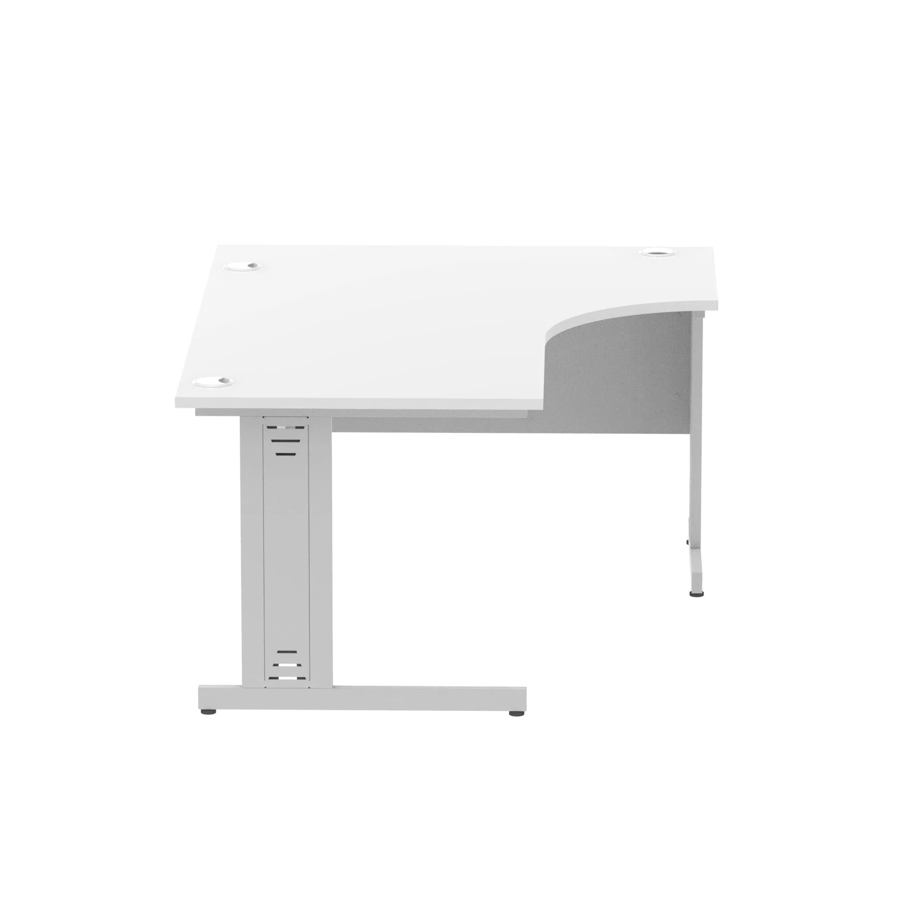 Impulse 1600mm Left Crescent Desk Cable Managed Leg