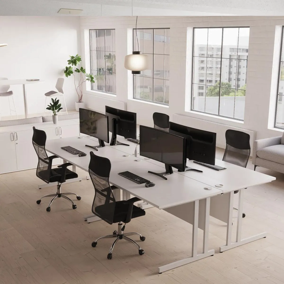 Impulse Slim Cantilever Office Desk