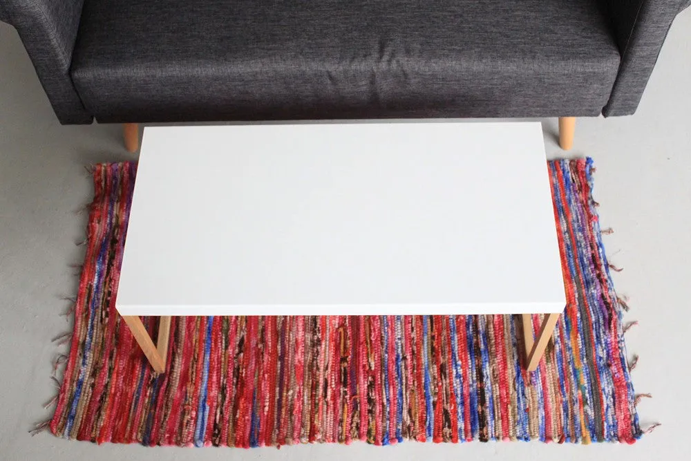 Indian Velvet Rag Rug - Medium