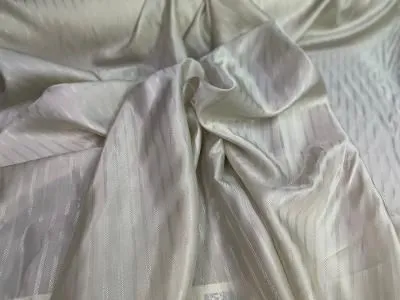 Ivory Wide Stripe Acetate Lining