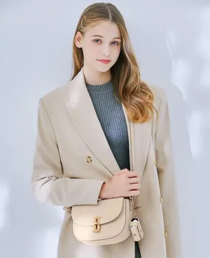 J.ESTINA JOELLE FALLIN SM Cross Bag Beige Shoulder Leather Bag Minyoung Park Pick
