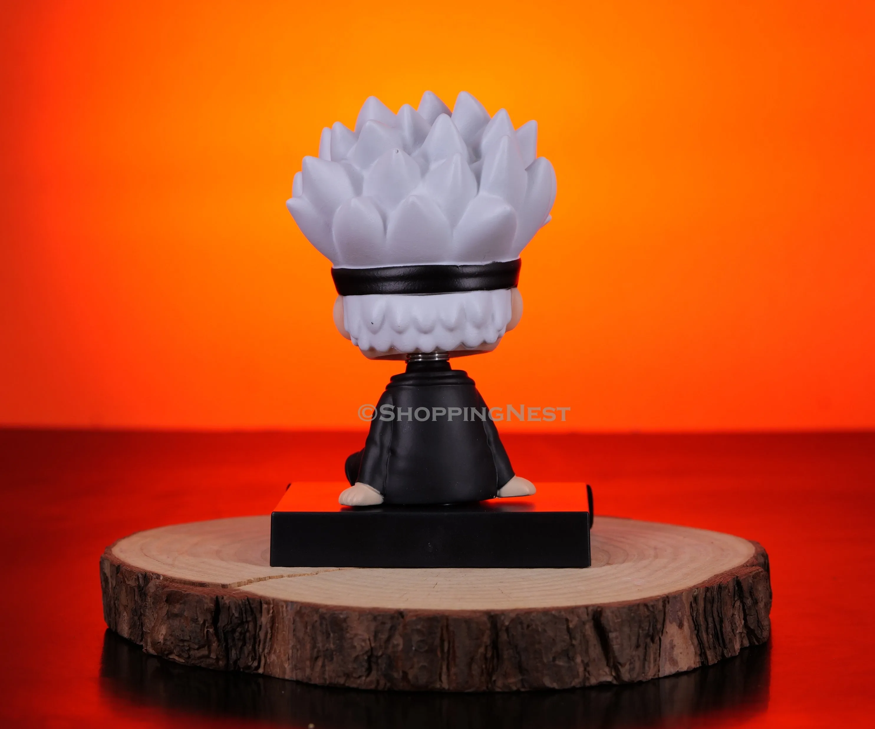 Jujutsu Kaisen Gojo Satoru Bobblehead With Mobile Holder For Cars | 14.5 CMS |