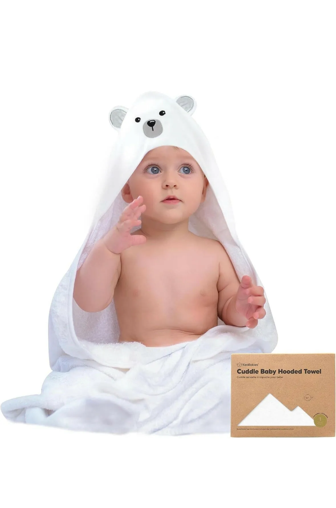 KeaBabies Baby Hooded Towel