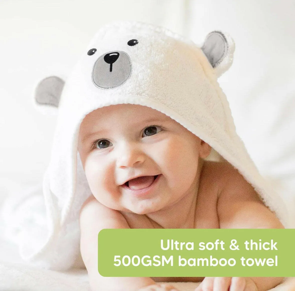 KeaBabies Baby Hooded Towel