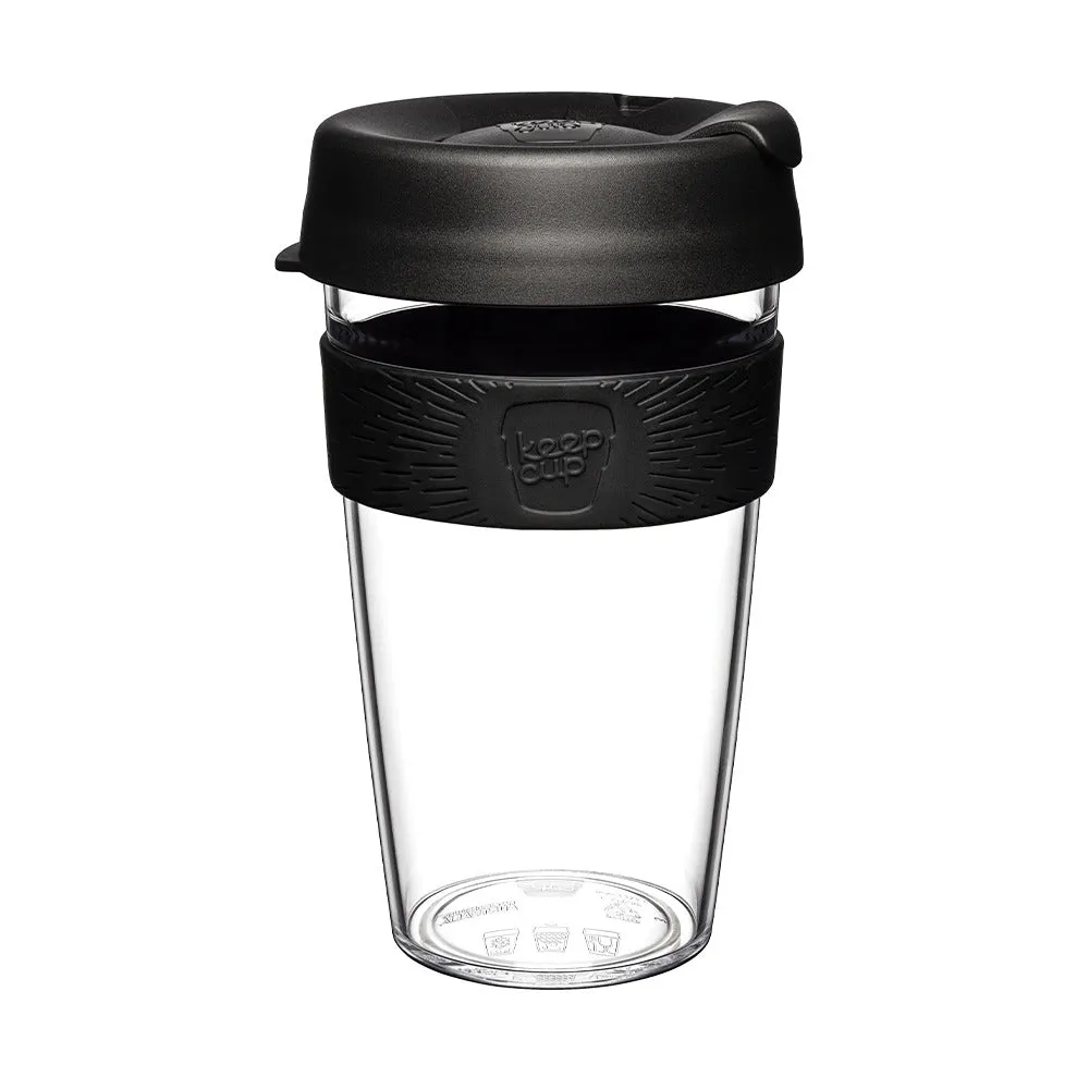 Keepcup Clear Edition Lge 16oz - Black