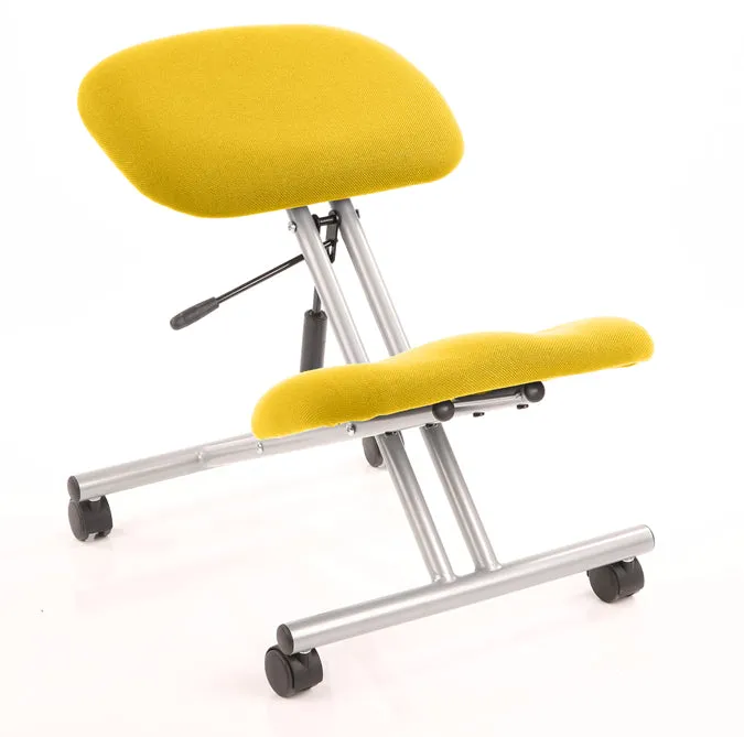 Kneeling Stool with Silver Frame