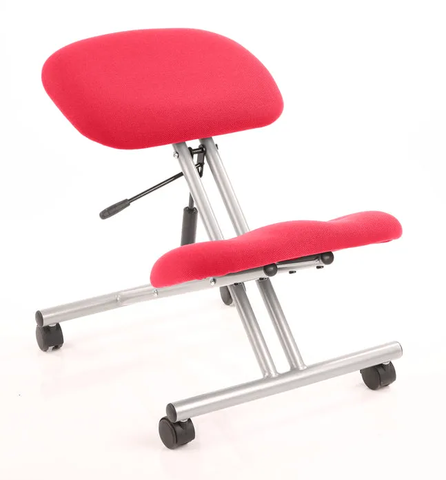 Kneeling Stool with Silver Frame
