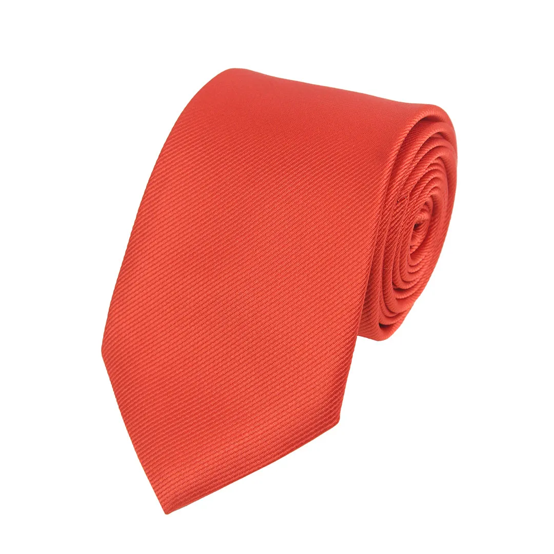 Kovove The Elegant Self Striped Red Necktie For Men