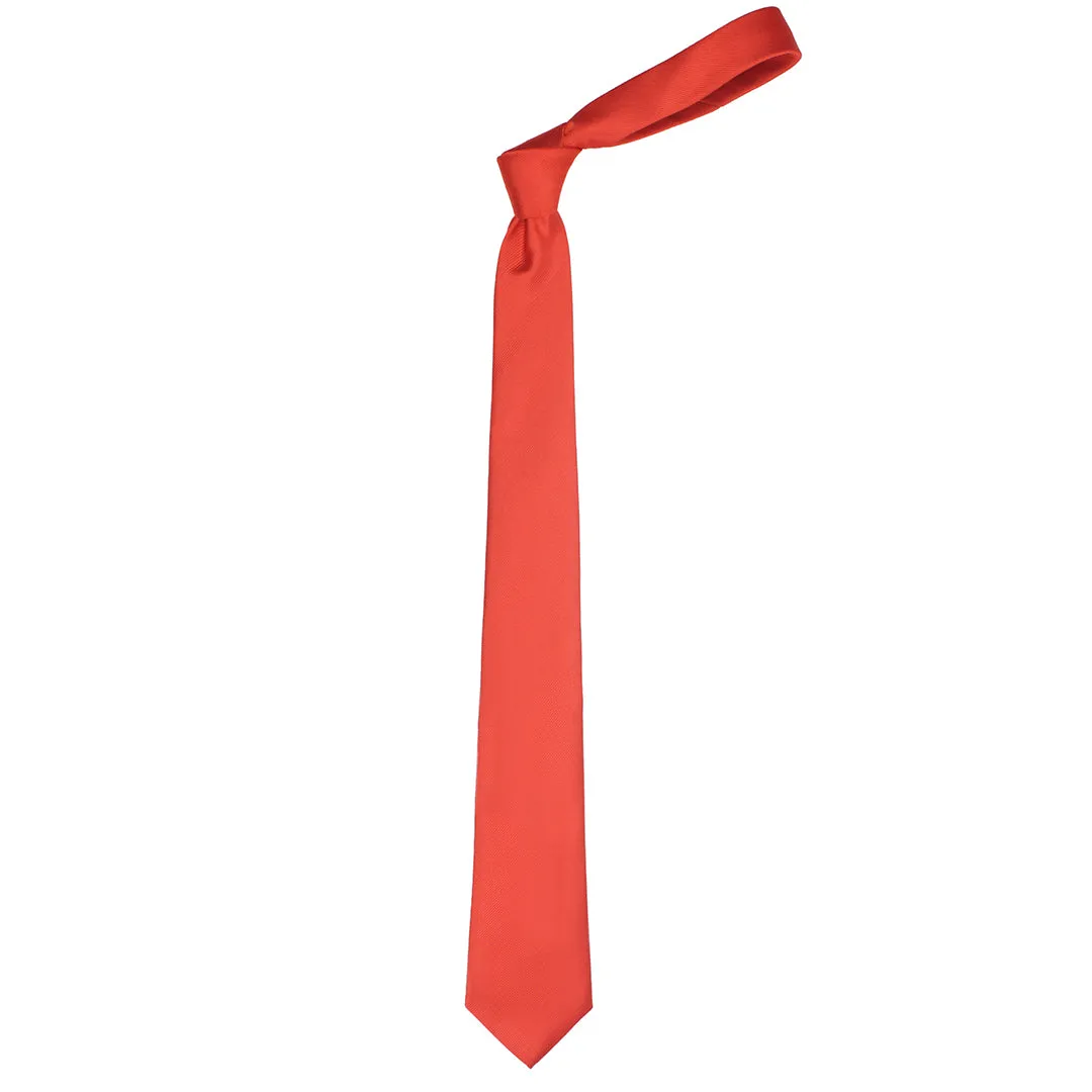 Kovove The Elegant Self Striped Red Necktie For Men