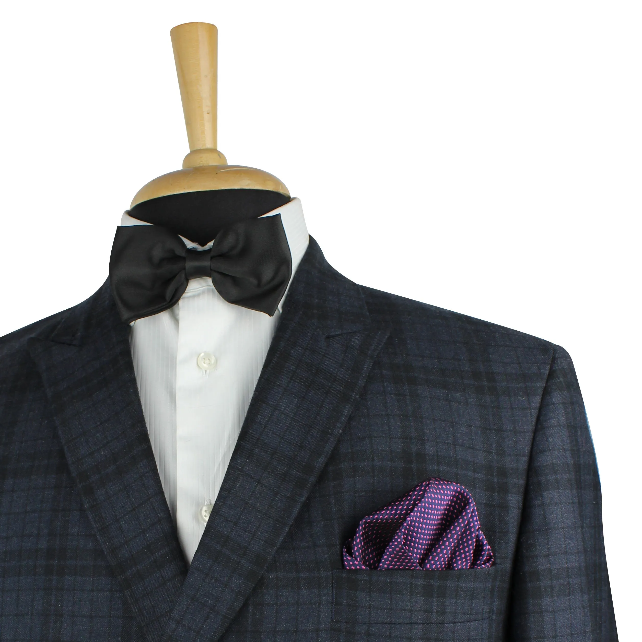 Kovove The Pleasing Dash Abstract Blue Necktie and Pocket Square Gift Box