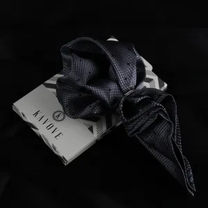 Kovove The Radiance Square Grey Pocket Square For Men