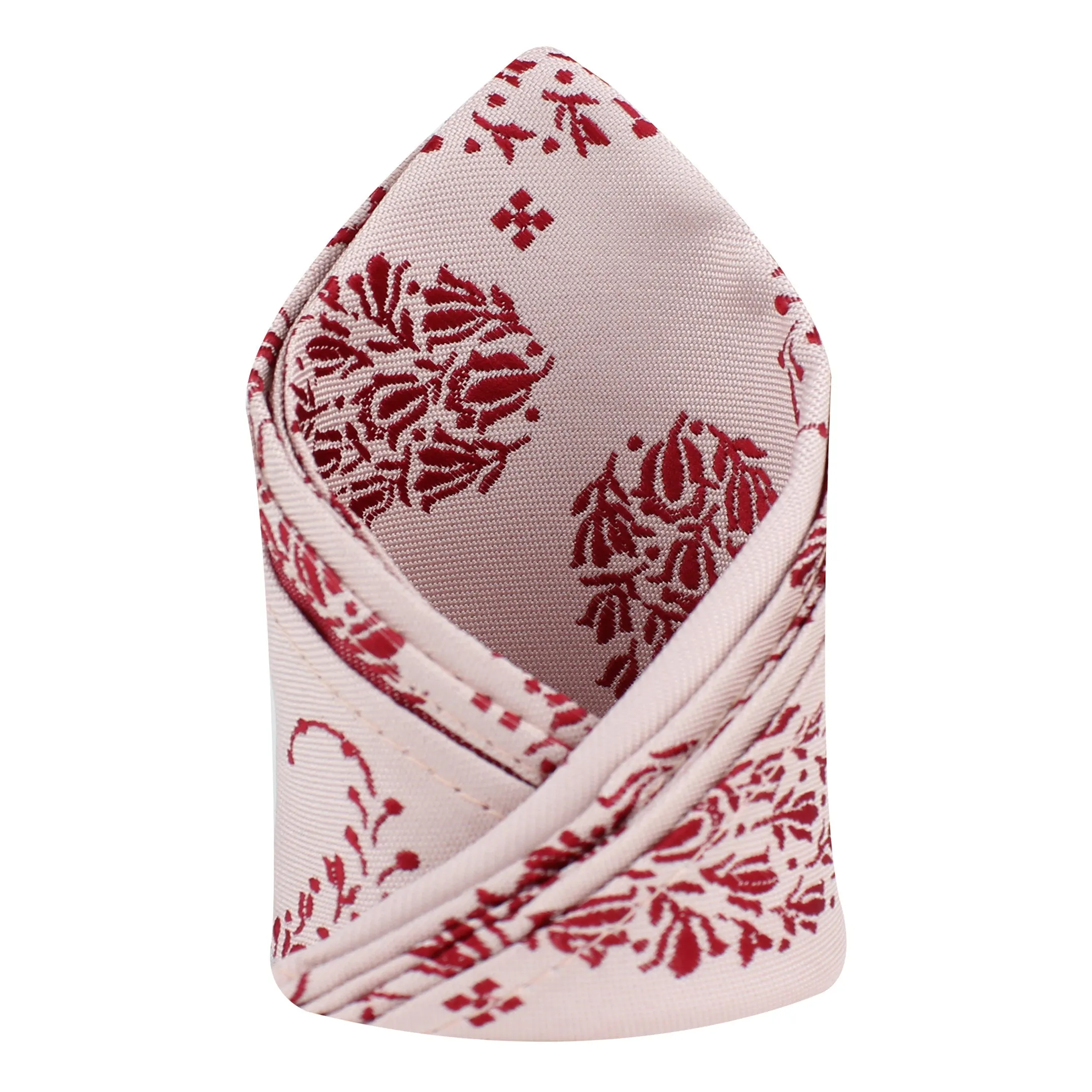 Kovove The Twining Paisley Pink Pocket Square For Men
