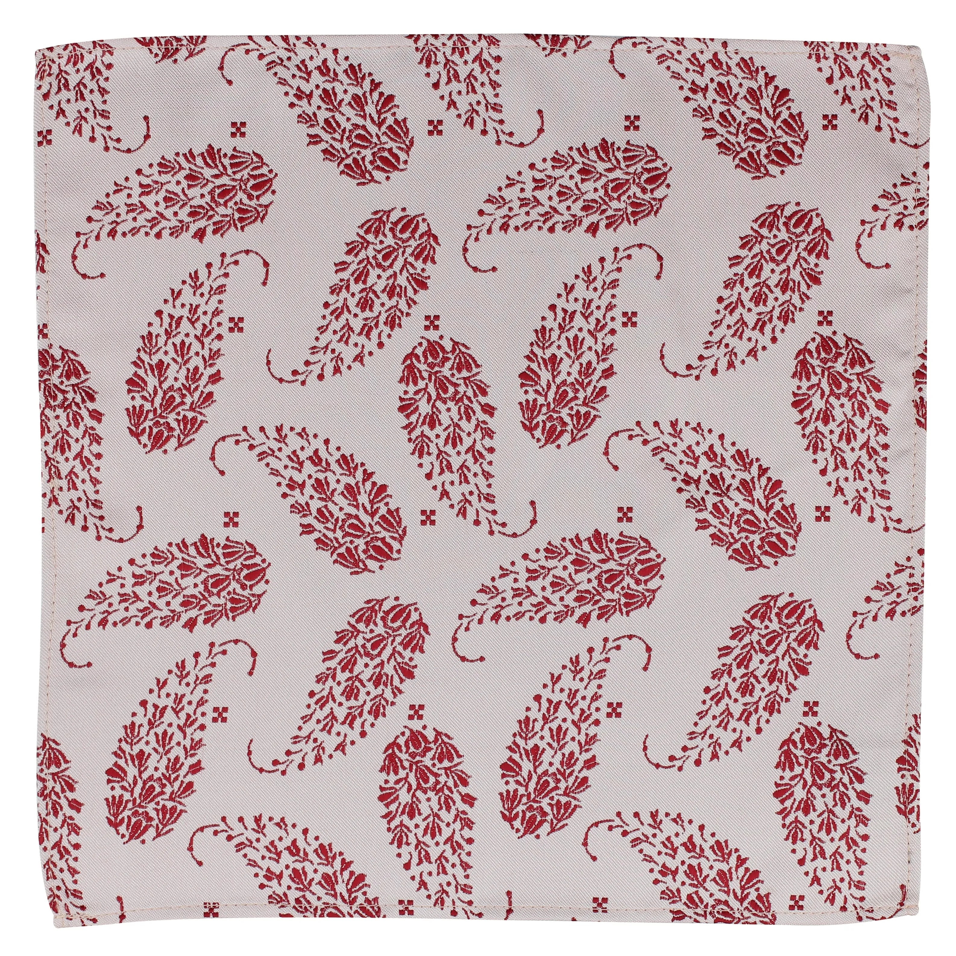 Kovove The Twining Paisley Pink Pocket Square For Men