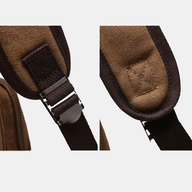 Large Capacity Military Canvas Backpack Travel Daypack Laptop Backpack