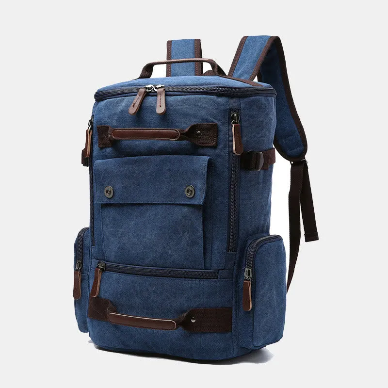 Large Capacity Military Canvas Backpack Travel Daypack Laptop Backpack