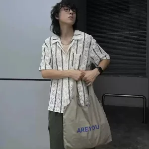 Large Grey Shopping Bag