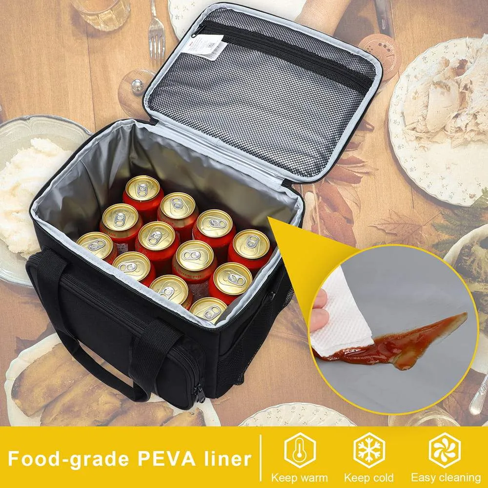 Large Insulated Lunch Cooler Bag for Men Women